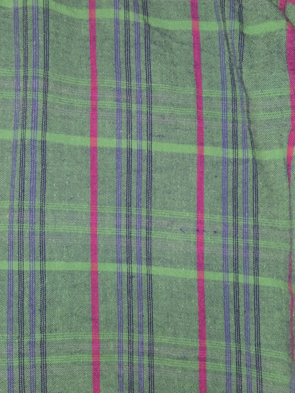 Vintage 90s Levi's Green Pink Plaid Flannel Button-Up Shirt Large